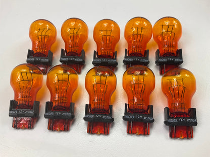 (10) Champion 4157NALL Amber Turn Signal Light Lamp Bulb, 4157