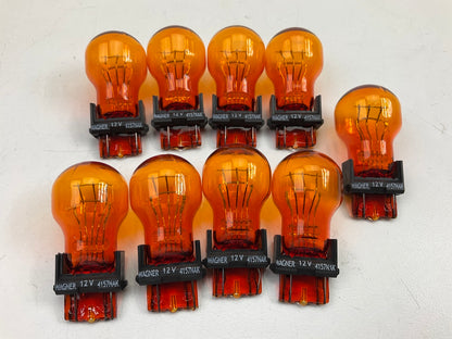 (9) Champion 4157NALL Amber Turn Signal Light Lamp Bulb, 4157