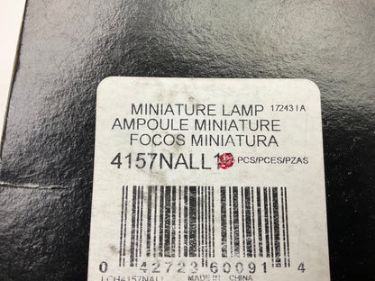 (9) Champion 4157NALL Amber Turn Signal Light Lamp Bulb, 4157