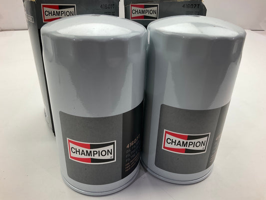 (2) Champion 41607T Engine Oil Filters - CUMMINS DIESEL ONLY