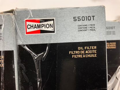 (5) Champion 55010T Engine Oil Filter