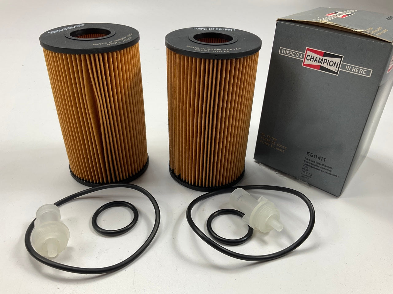 (2) Champion 55041T Engine Oil Filter