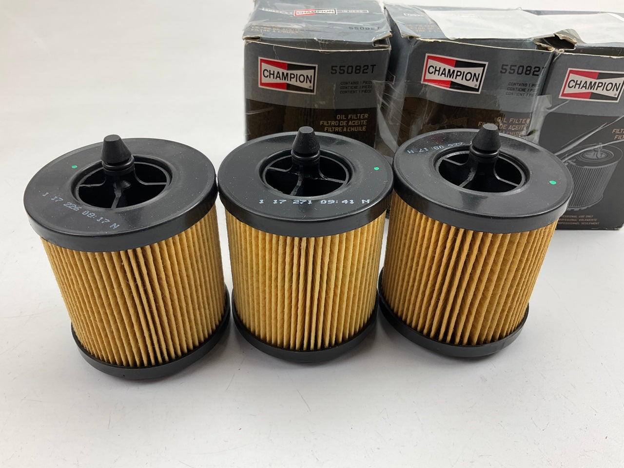 (3) Champion 55082T Engine Oil Filter