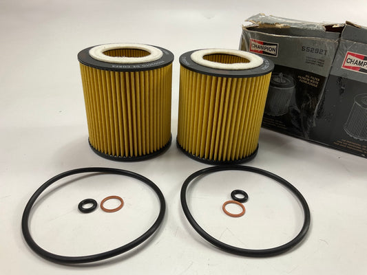 (2) Champion 55292T Engine Oil Filters - 2012-2013 BMW 2.0L TURBO