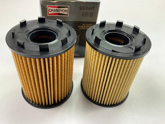 (2) Champion 55341T Engine Oil Filter