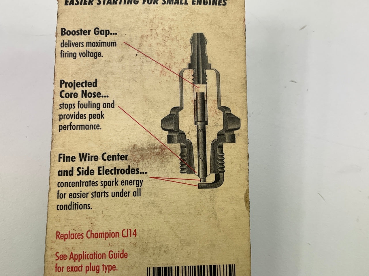 EZ START Champion 5846 CJ14 Spark Plug For Lawn Mowers & Small Engines
