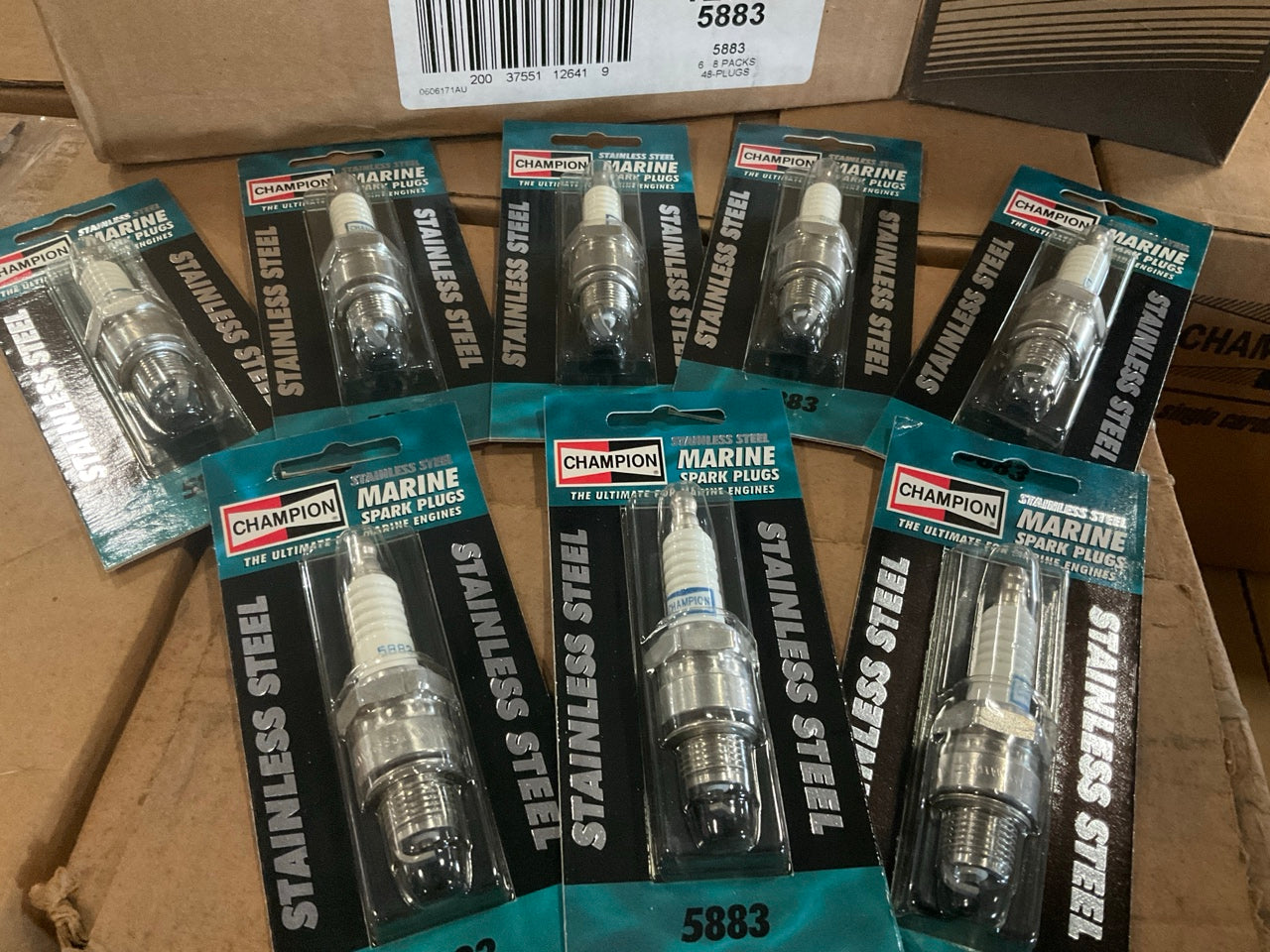 Wholesale Lot Of 6,816 Champion 5883 Stainless Steel Marine Spark Plugs