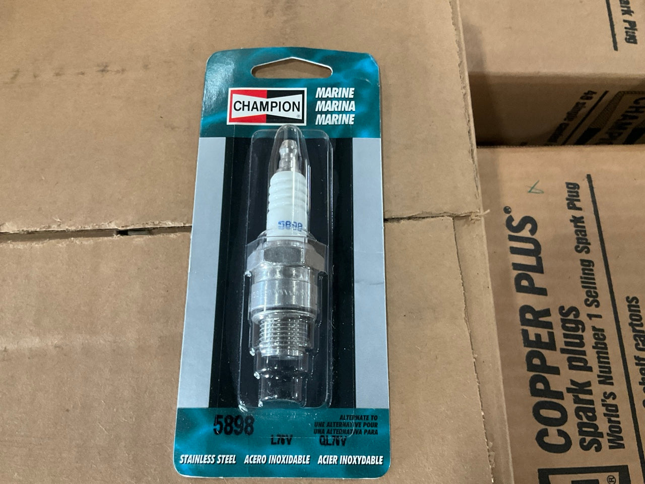 Wholesale Lot Of 5,295 Champion 5898 Stainless Steel Marine Spark Plugs