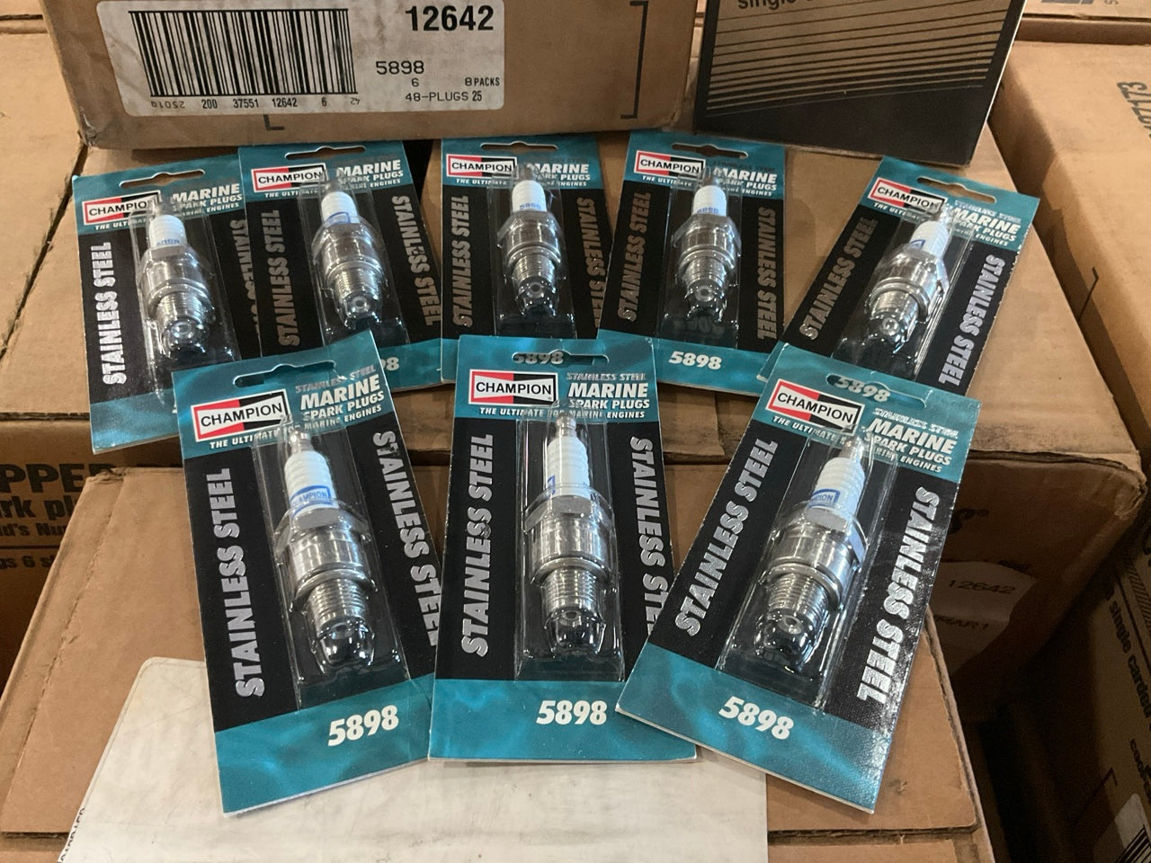 Wholesale Lot Of 5,088 Champion 5898 Stainless Steel Marine Spark Plugs