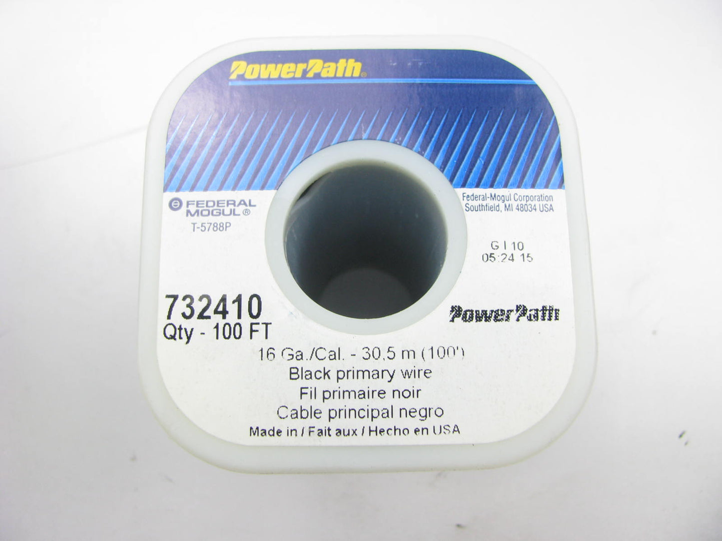Champion 732410 Wire (Power) Or Ground - 16 Gauge, 100 Feet Roll, Black