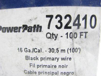 Champion 732410 Wire (Power) Or Ground - 16 Gauge, 100 Feet Roll, Black