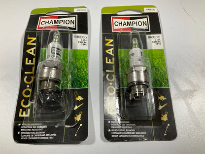 (2) Champion 846ECO Eco-Clean Spark Plug Replaces CJ14 BMR4A 5846 852ECO