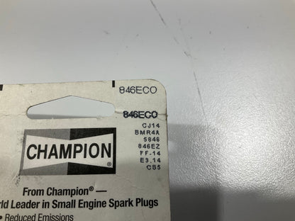 (2) Champion 846ECO Eco-Clean Spark Plug Replaces CJ14 BMR4A 5846