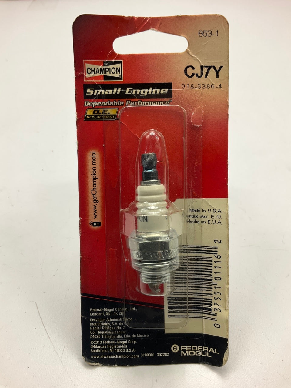 Champion 853-1 Small Engine Spark Plug CJ7Y, 853