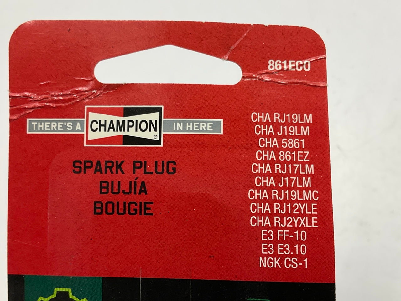 (2) Champion 861ECO Eco-clean Spark Plugs