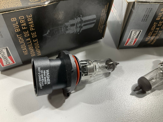 (2) Champion 9006XS Low Beam Headlamp Light Bulbs, Made By Wagner, 9006 Bulb