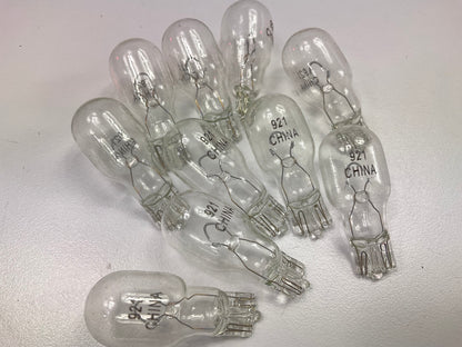 (10) Champion # 921 Multi-Purpose Miniature Light Bulbs - Wedge T-5