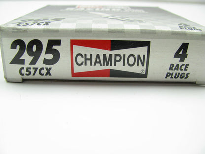 (4) Champion C57CX Racing Spark Plugs  # 295