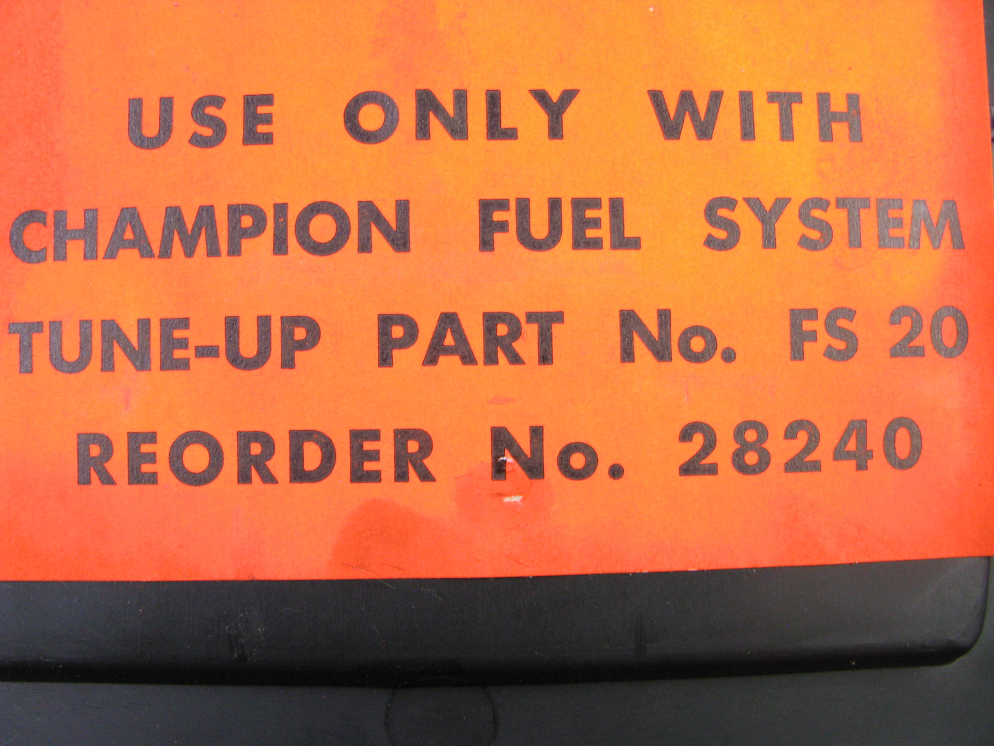 Champion FS20 Fuel Injection Cleaner / Pressure Adapters