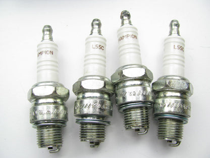 (4) Champion L55C Spark Plugs # 679