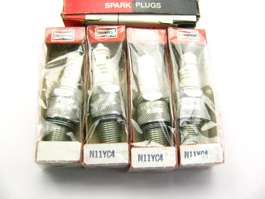 (4) Champion N11YC4 Ignition Spark Plugs - Copper Plus Resistor