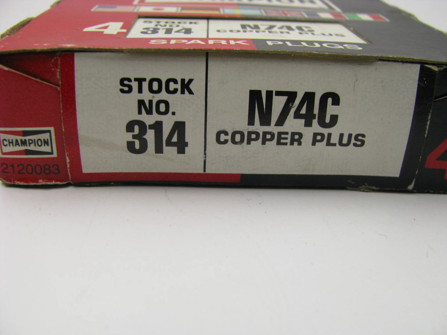 (4) Champion N74C Spark Plug Set Copper Core 300 314