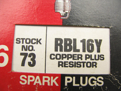 (6) Champion RBL16Y Spark Plugs 26 16 ARF62 5020 1127 2230