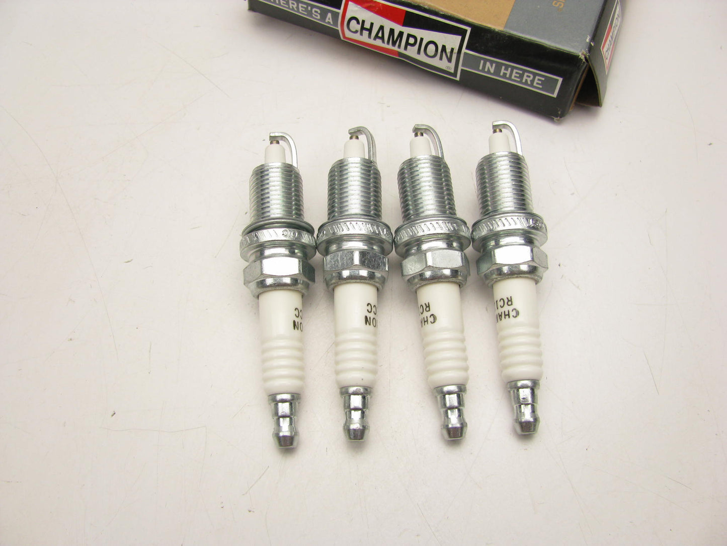 (4) Champion RC12ECC Spark Plugs