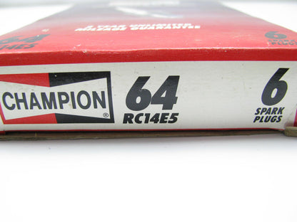 (6) Champion RC14E5 Spark Plugs # 64