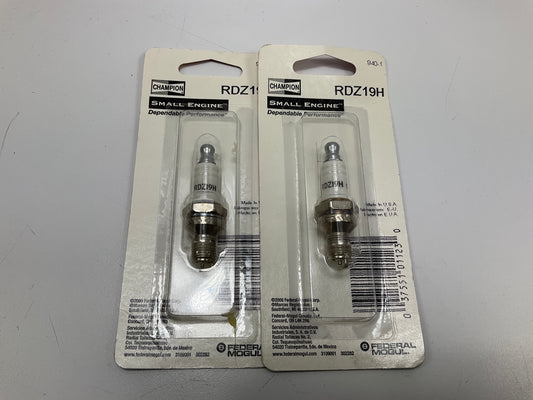 (2) Champion RDZ19H / 940-1 Small Engine Spark Plugs