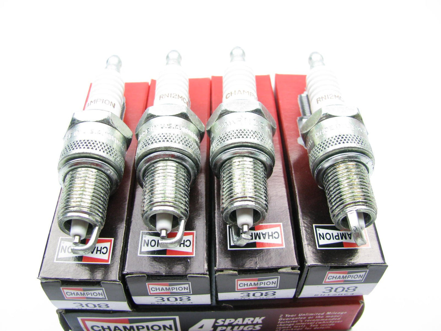 (4) Champion RN12MC4 Spark Plugs