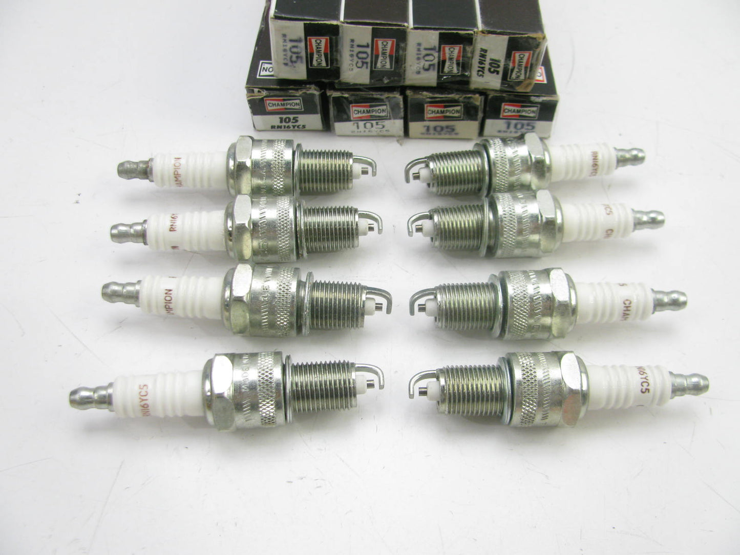 (8) Champion RN16YC5 Ignition Spark Plugs (105)