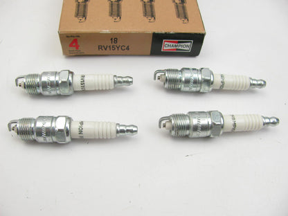 (4) Champion RV15YC4 Ignition Spark Plugs