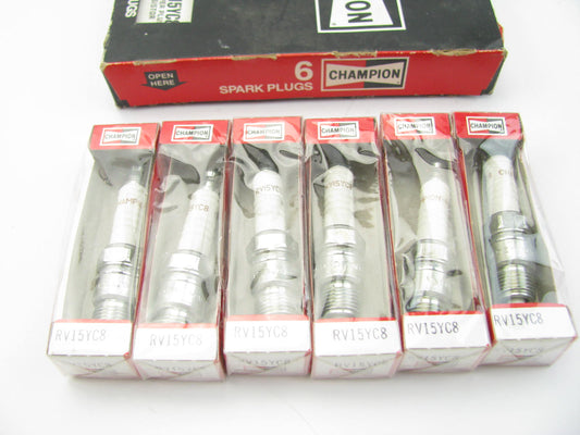 (6) Champion RV15YC8 Ignition Spark Plugs