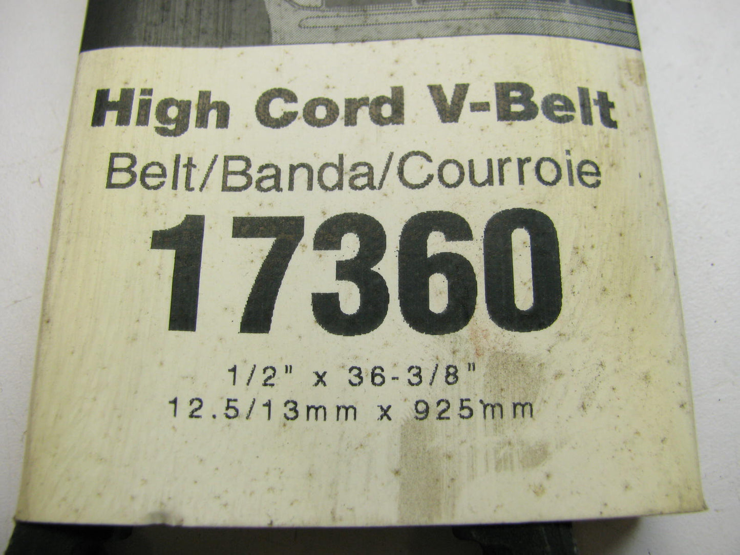 Charter 17360 Accessory Drive Belt - 0.53'' X 36.00'' - 36 Degree