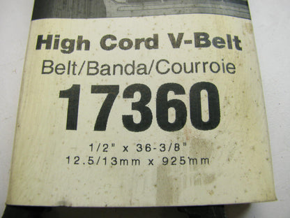 Charter 17360 Accessory Drive Belt - 0.53'' X 36.00'' - 36 Degree