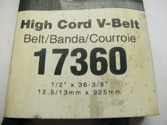 Charter 17360 Accessory Drive Belt - 0.53'' X 36.00'' - 36 Degree