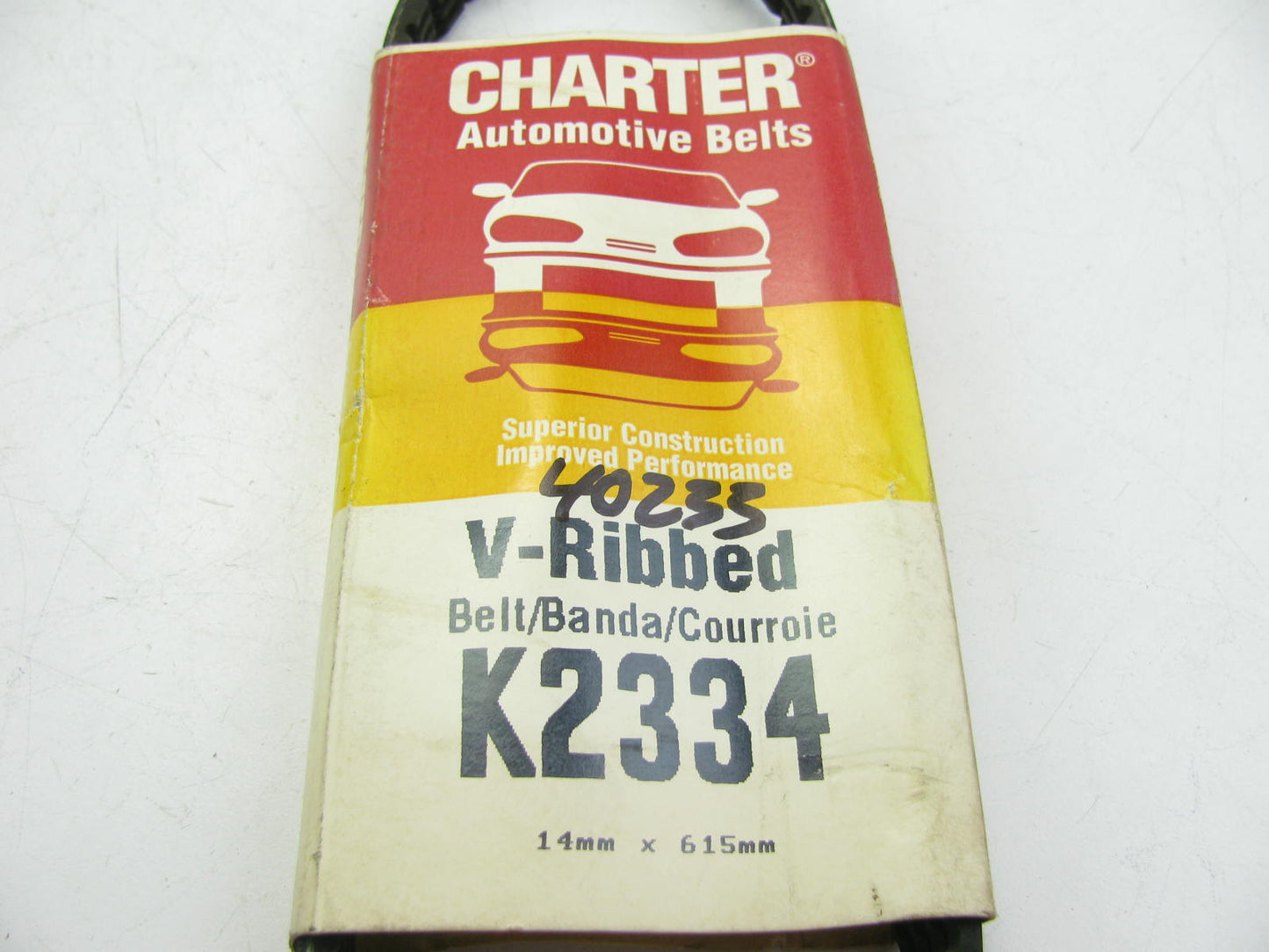 Charter K2334 Serpentine Belt - 0.56'' X 24.00'' - 4 Ribs