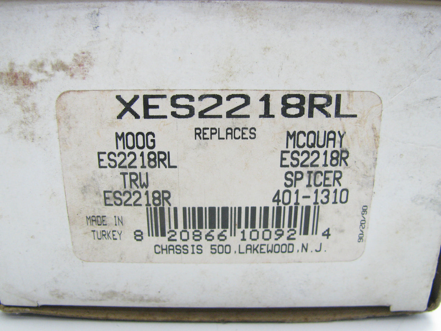 Chassis 500 XES2218RL Steering Tie Rod End - Front Outer