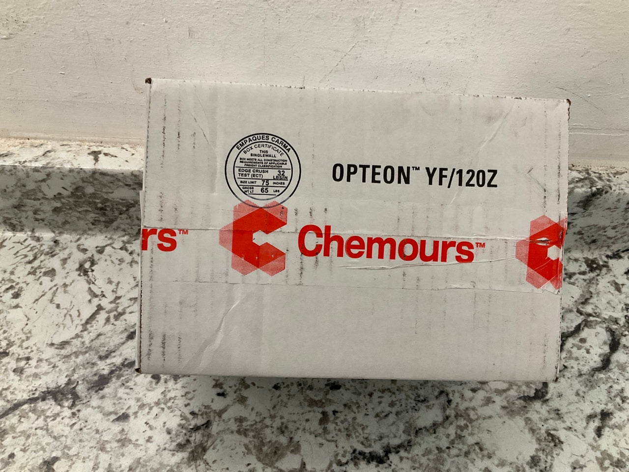 Chemours R-1 234yf Automotive A/C Refrigerant Opteon YF Box Of (6) 12Oz Cans