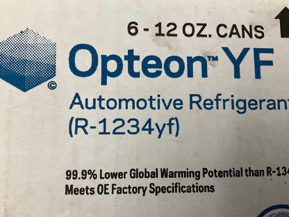 Chemours R-1234yf Automotive A/C Refrigerant Opteon YF Box Of (6) 12Oz Cans