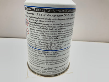 Chemours R-1234yf Automotive A/C Refrigerant Opteon YF Box 12 Oz Can R1234YF