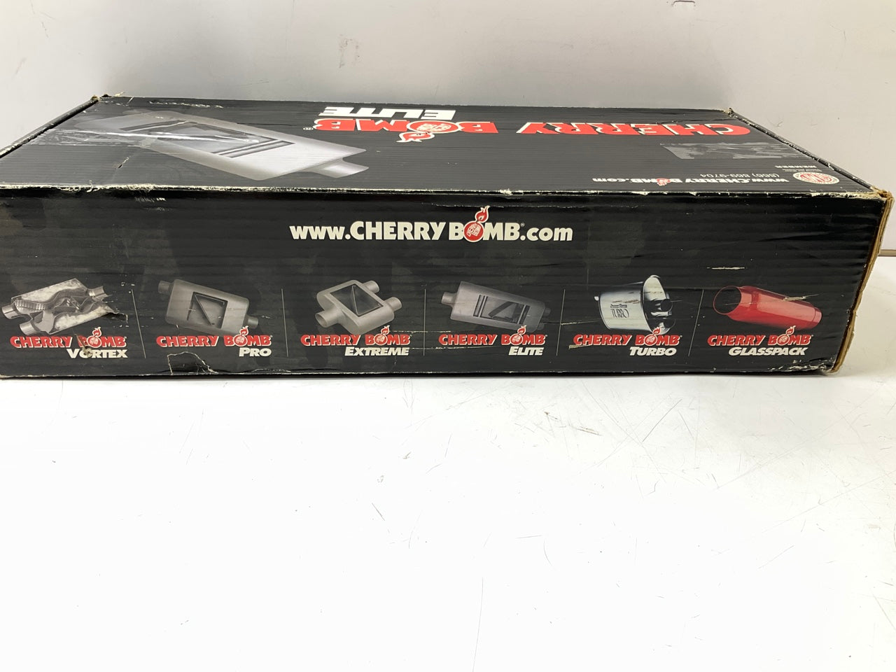 Cherry Bomb 7553 Elite 2.250'' Dual Inlet & Outlet Steel Muffler - MADE IN USA