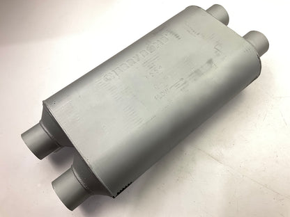 Cherry Bomb 7554 Elite Performance Muffler - Dual 2.5'' Inlet, Dual 2.5'' Outlet