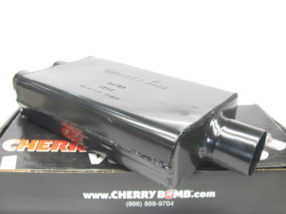 Cherry Bomb 88109 Vortex Muffler 3'' Center ID, 2.5'' Dual OD, 16'' Length
