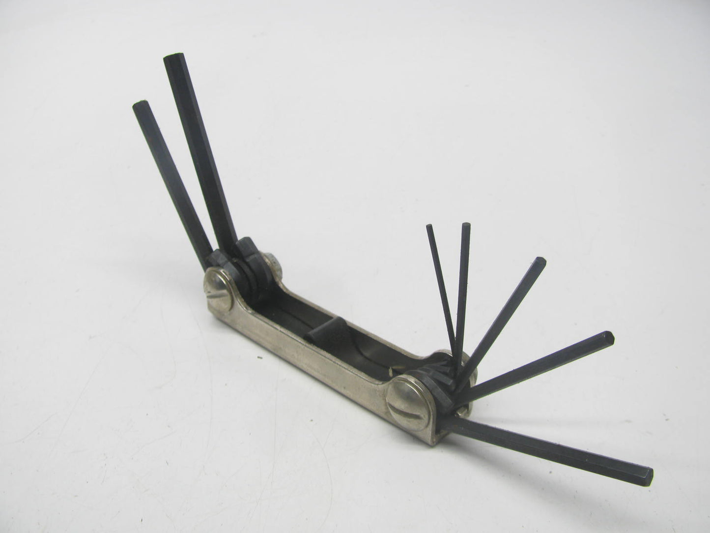 NOS Chesco 88017 7 Piece Folding Hex Key Set 1.5mm 2 2.5 3 4 5 6 - MADE IN USA
