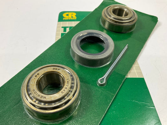 CR #22 3/4'' Trailer 0.75'' Straight Axle Wheel Bearing Kit: LM11949 & LM11910