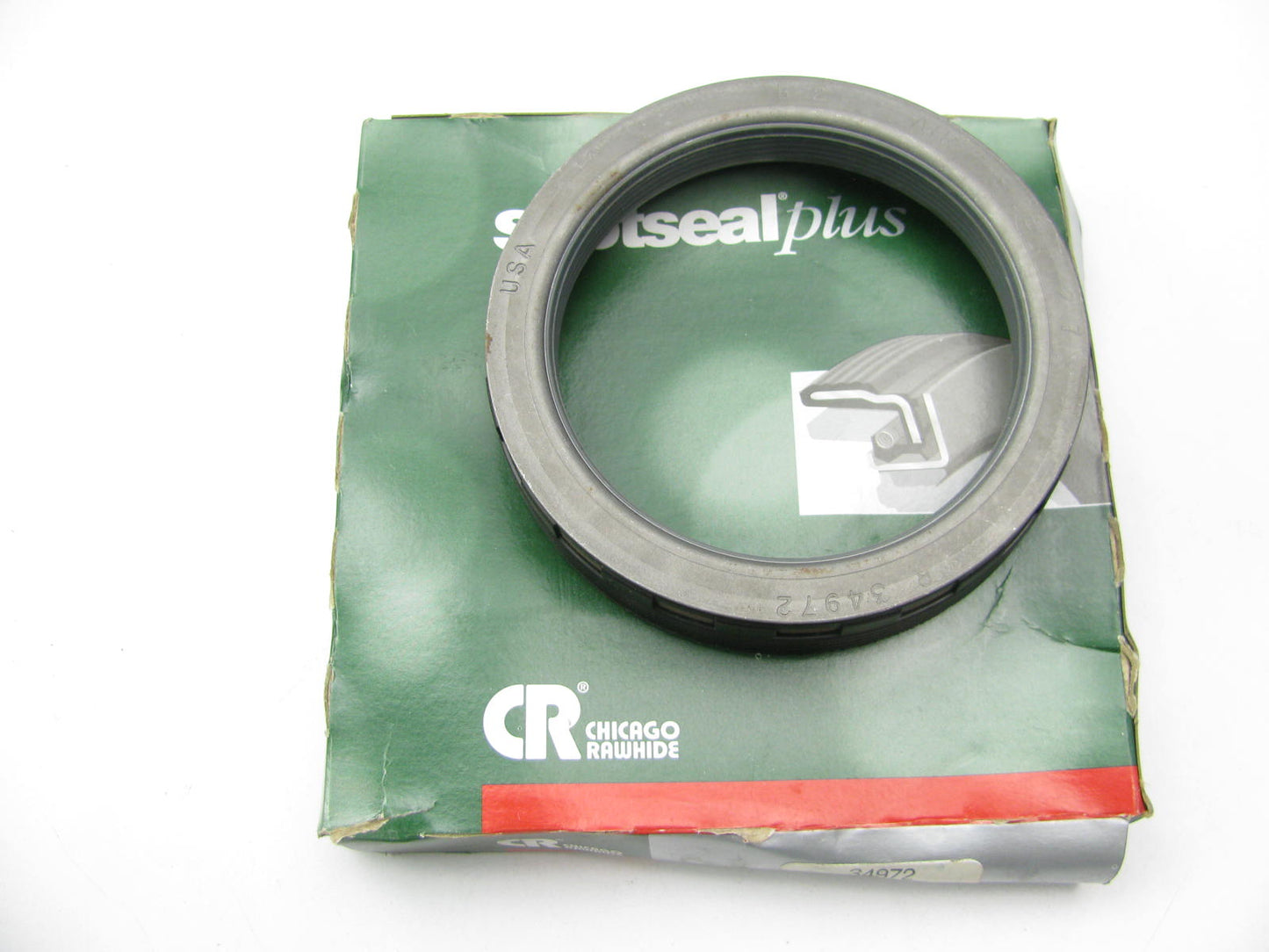 Chicago Rawhide 34972 Oil Seal - 4.55'' OD X 3.50'' ID X 0.788'' Wide