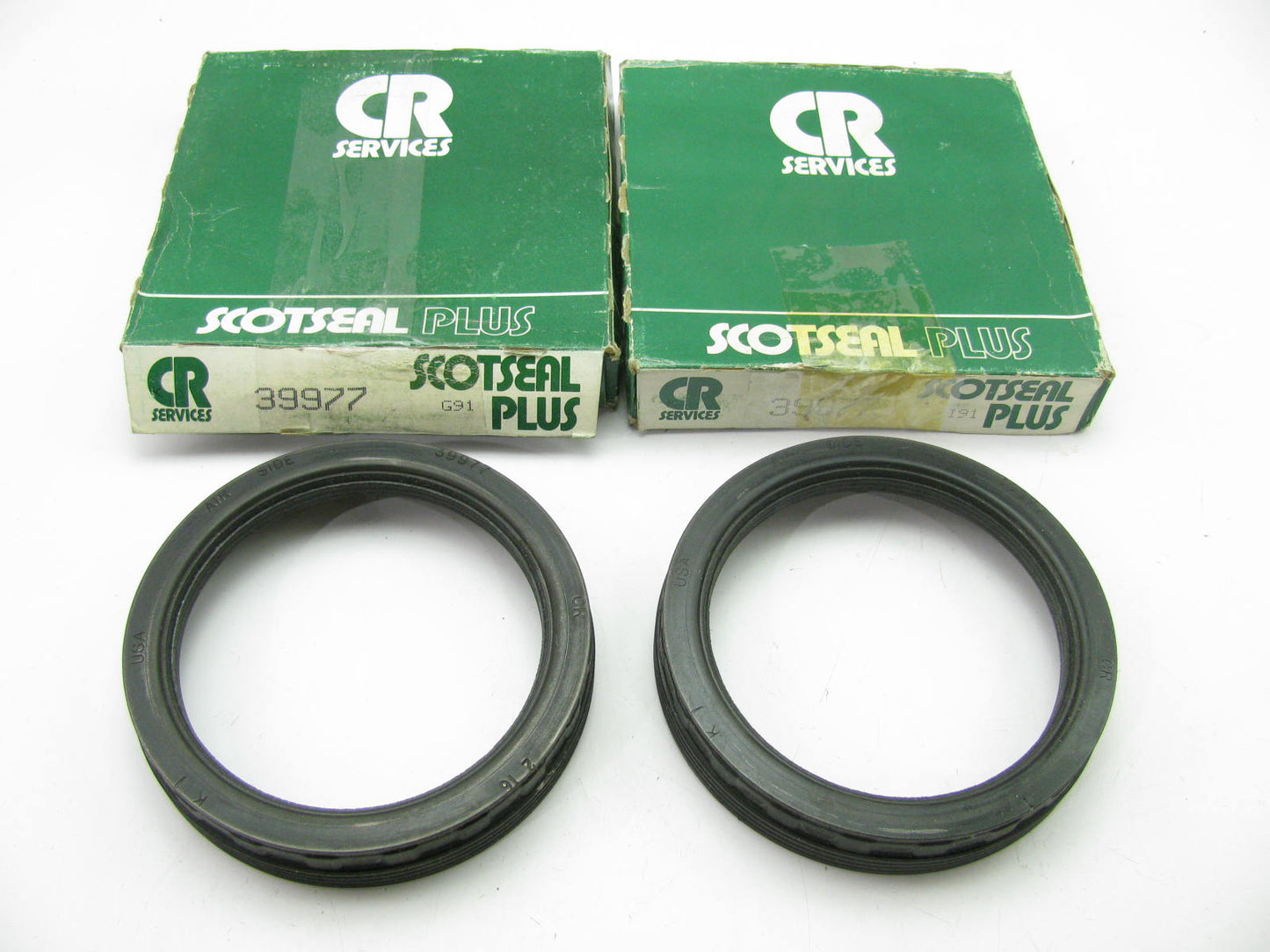 (2) Chicago Rawhide 39977 Wheel Oil Seal - 5.132'' OD X 3.875'' ID X 0.605'' Wide