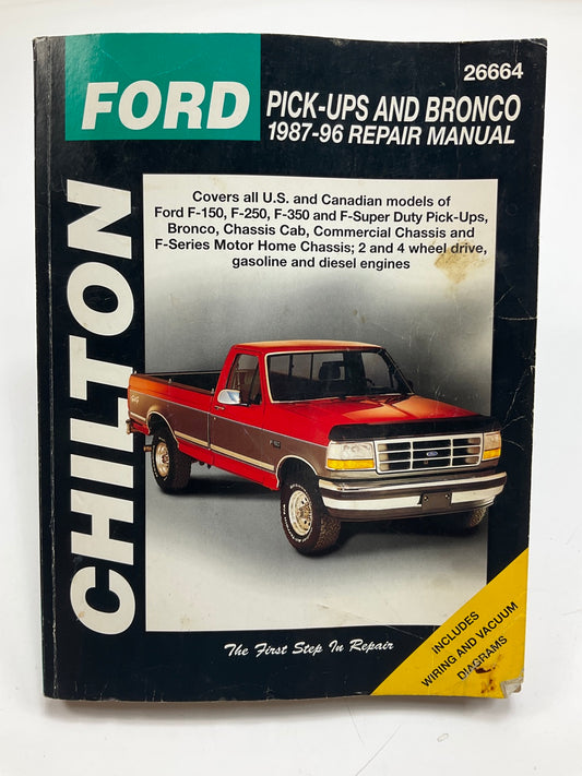 NEW - OPENED - Chilton 26664 Repair Manual - 1980-1996 Ford F-150, F-250